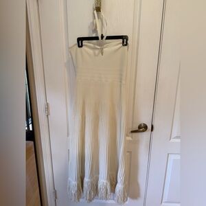 Express Strapless White Dress
